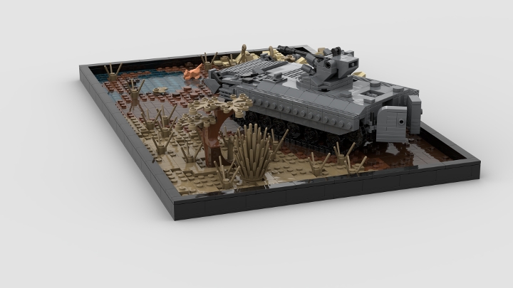 Ukraine war diorama ( ukrainian bmp ) from BrickLink Studio [BrickLink]