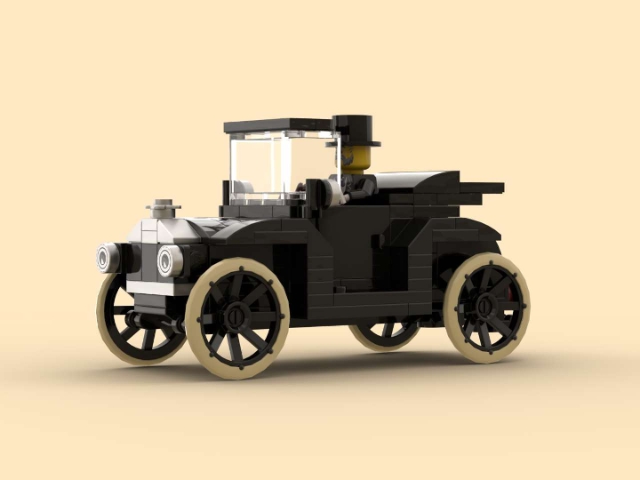 FORD-Model-T-1924_Convertible from BrickLink Studio [BrickLink]