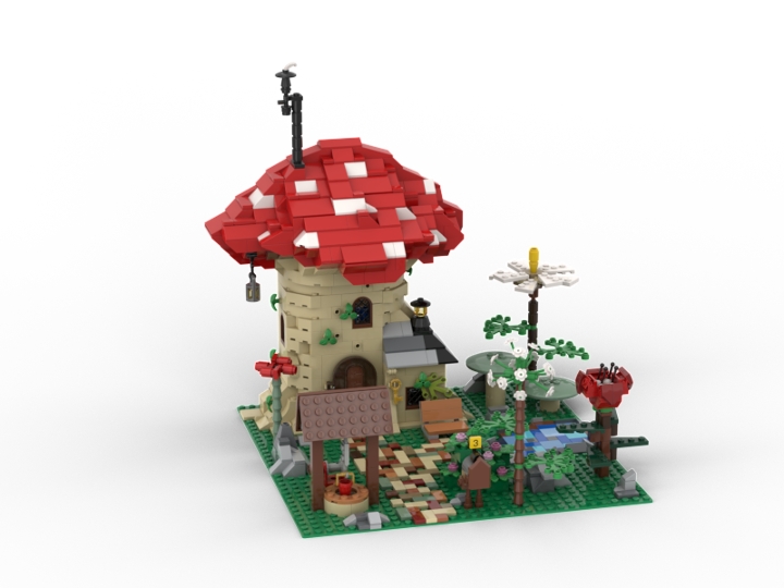 tiny house living for a gnome from BrickLink Studio [BrickLink]