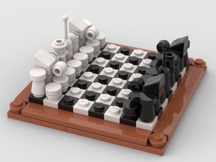 Mini Chess Set from BrickLink Studio [BrickLink]