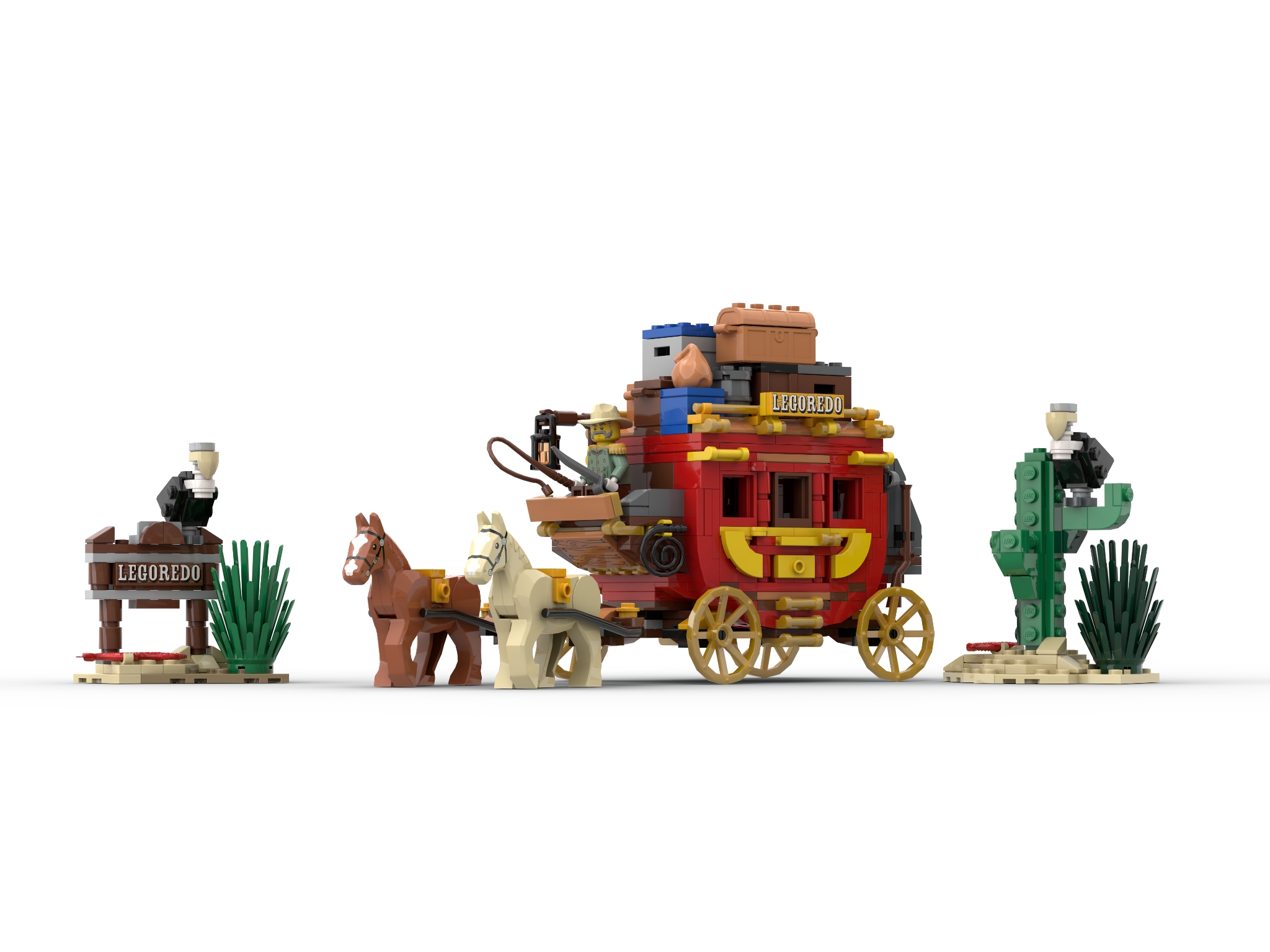 [Wild West Stagecoach] [BrickLink]