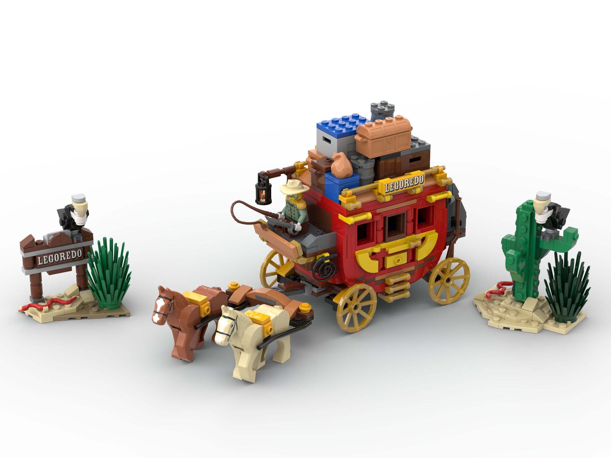 [Wild West Stagecoach] [BrickLink]