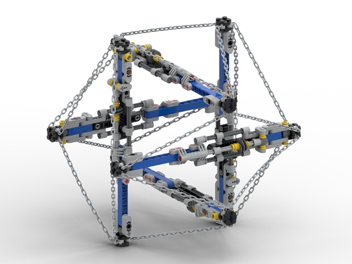 Icosahedron Technic Tensegrity From Bricklink Studio [bricklink]