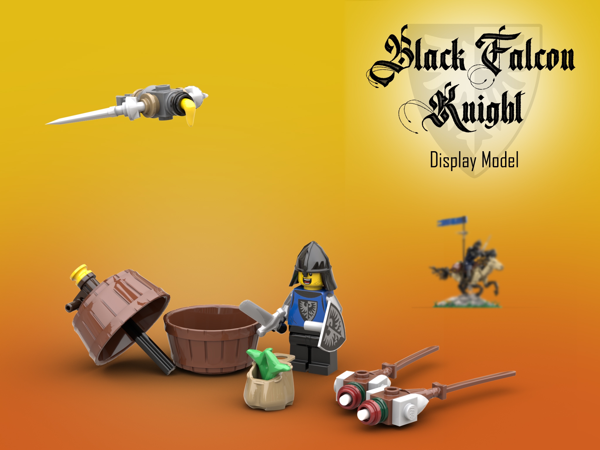 Black Falcon Knight - Display Model] [BrickLink]