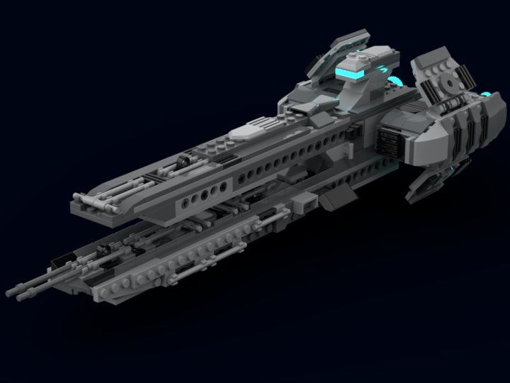 x-class infiltration shuttle from BrickLink Studio [BrickLink]