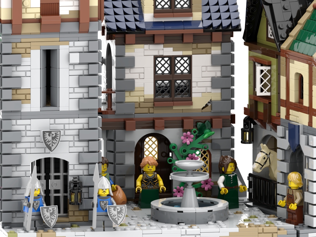 New Medieval Town Square! 3,304 pieces,March $229.99 USD #lego #medieval  #medievalarchitecture #legos #legophotography #castle…