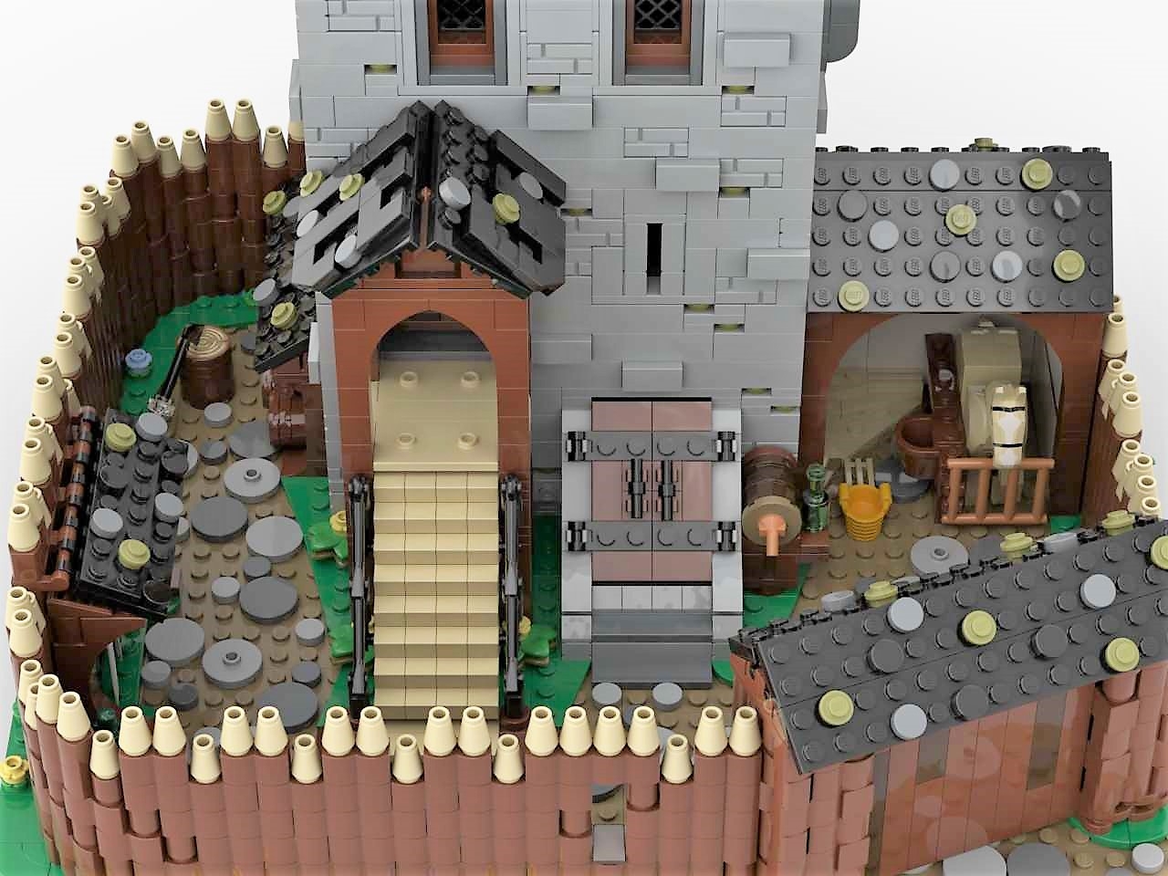 ZITIANYOUBUILD MEDIEVAL STABLE & GUARD TOWER pour ZITIANYOUBUILD MEDIEVAL STABLE & GUARD TOWER pour