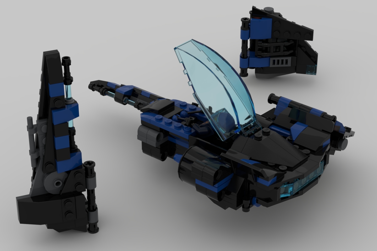 [Three Modular Spaceships V2] [BrickLink]