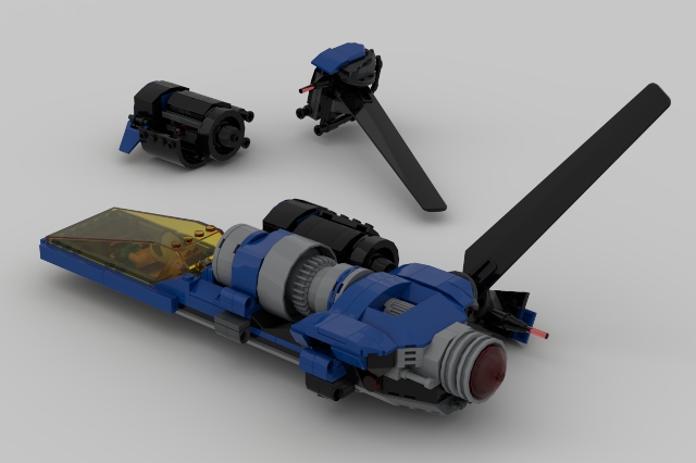 [Three Modular Spaceships V2] [BrickLink]
