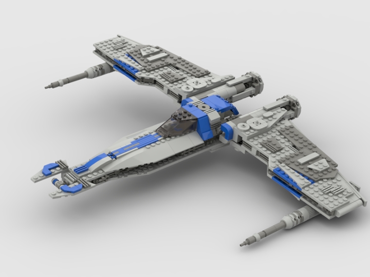 Liberator-Class starfighter from BrickLink Studio [BrickLink]