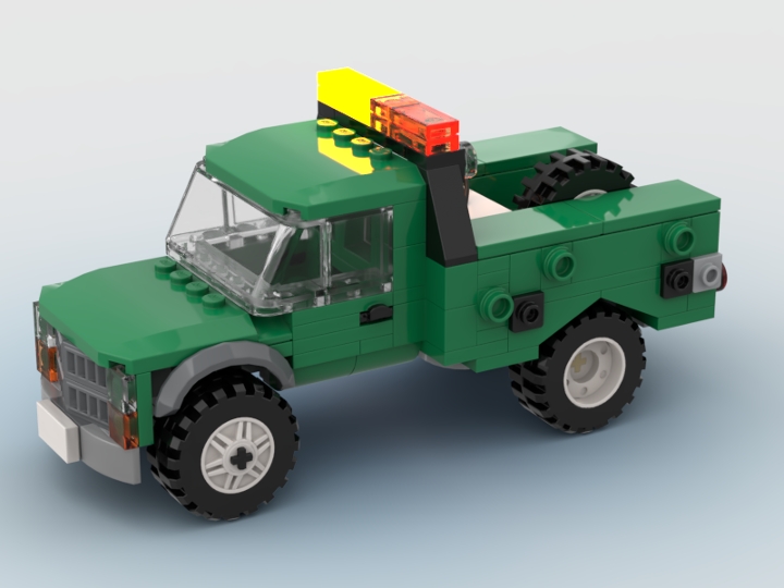 USFS DOZER TENDER from BrickLink Studio [BrickLink]