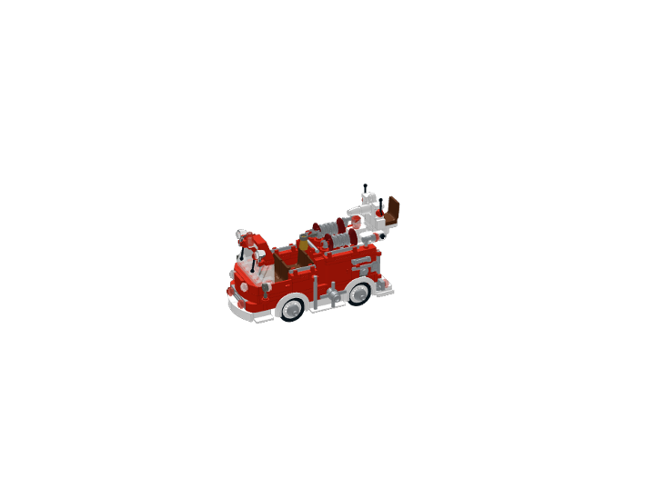 indiana jones 2 videogame fire truck from BrickLink Studio [BrickLink]