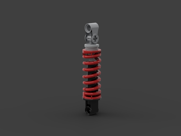 LEGO Technic Shock Absorber with blue and red spring from BrickLink ...