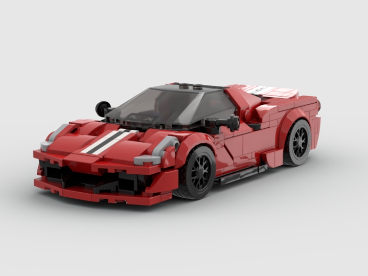 Ferrari 488 pista from BrickLink Studio [BrickLink]