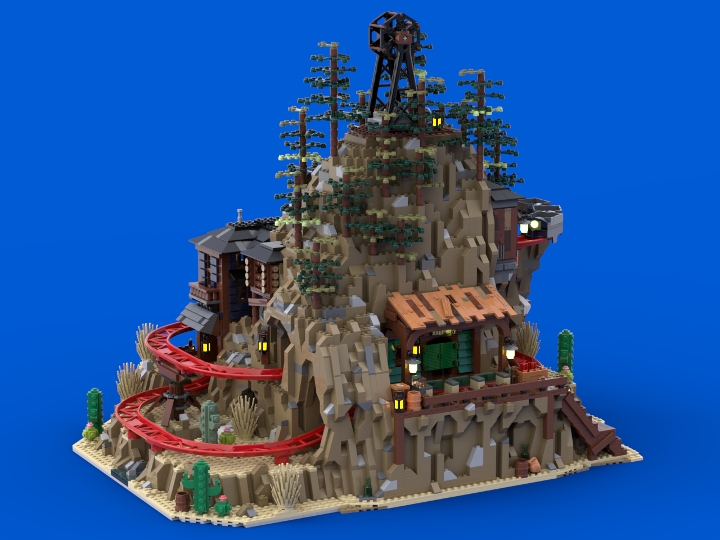 Brick Country Mine Coaster from BrickLink Studio BrickLink