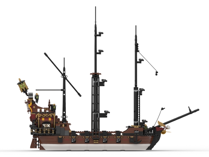 Captain Hook's Jolly Roger from Peter Pan from BrickLink Studio [BrickLink]