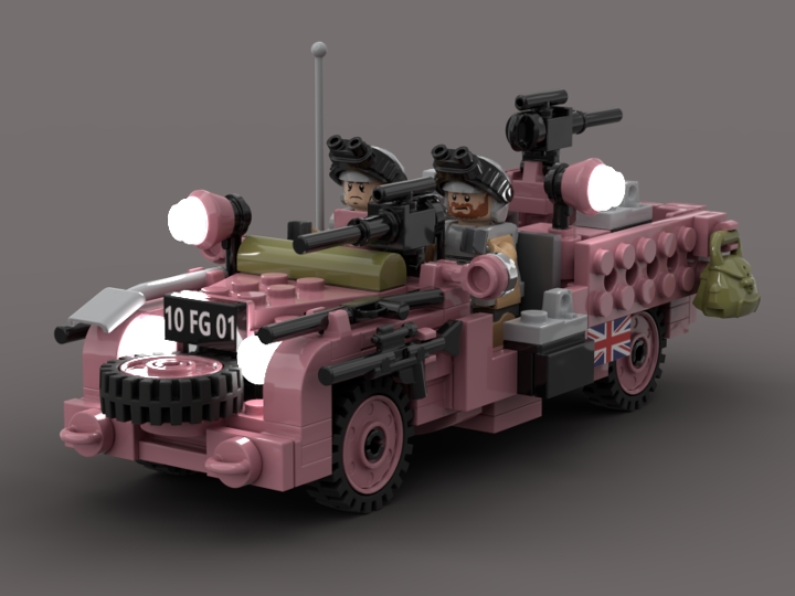 SAS Land Rover - Pink Panther from BrickLink Studio [BrickLink]