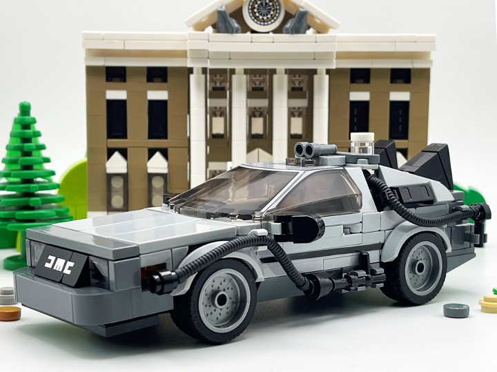 DMC Delorean from BrickLink Studio BrickLink