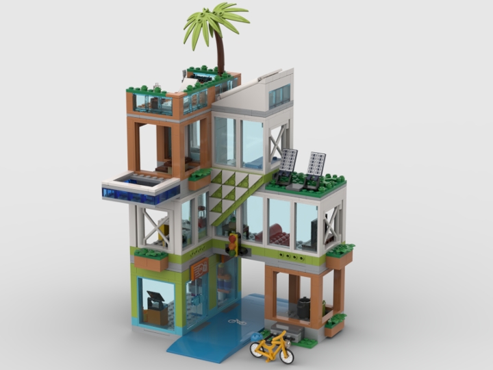 Apartment Building from BrickLink Studio [BrickLink]