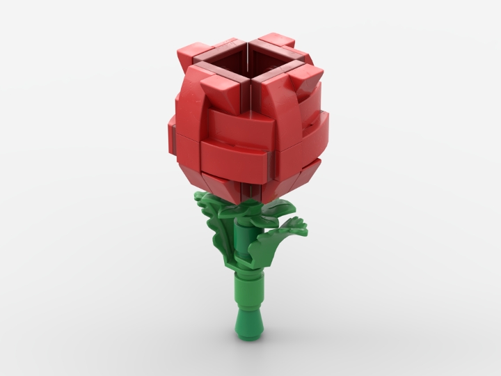 Simple Flower - Rose from BrickLink Studio [BrickLink]