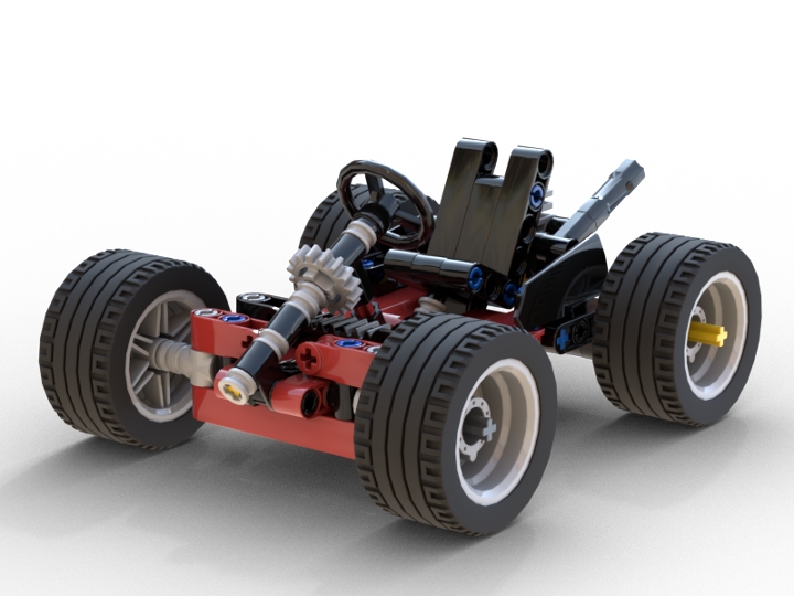 LEGO technic GoKart from BrickLink Studio [BrickLink]