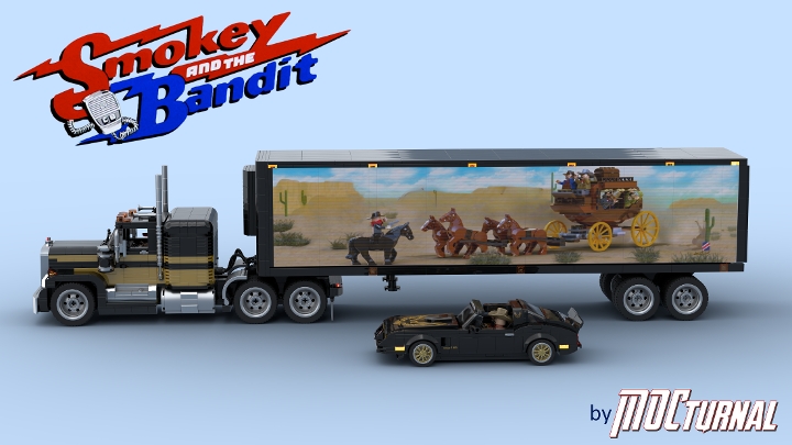 Smokey and the Bandit from BrickLink Studio BrickLink