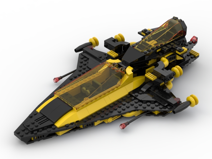 Blacktron Barracuda from BrickLink Studio [BrickLink]