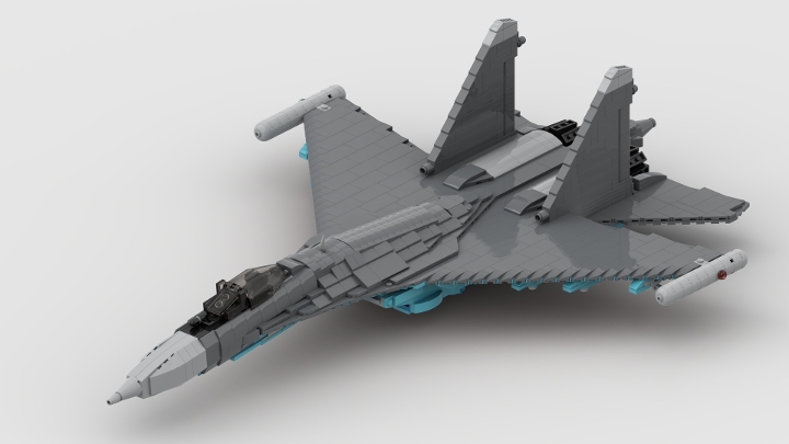 SU-35 Red 06 from BrickLink Studio [BrickLink]