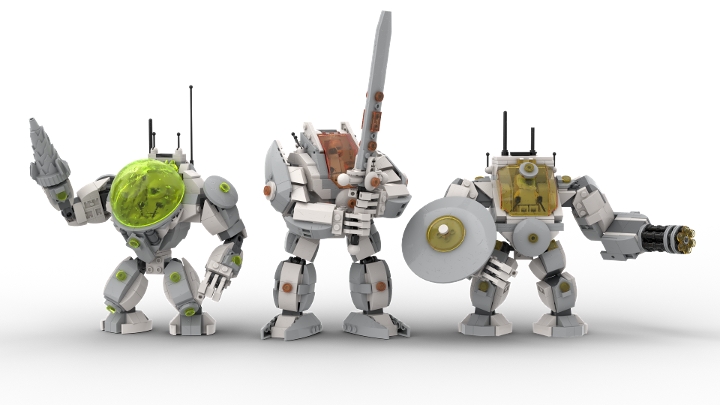 Mech Trio from BrickLink Studio [BrickLink]