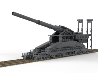 Schwerer Gustav from BrickLink Studio