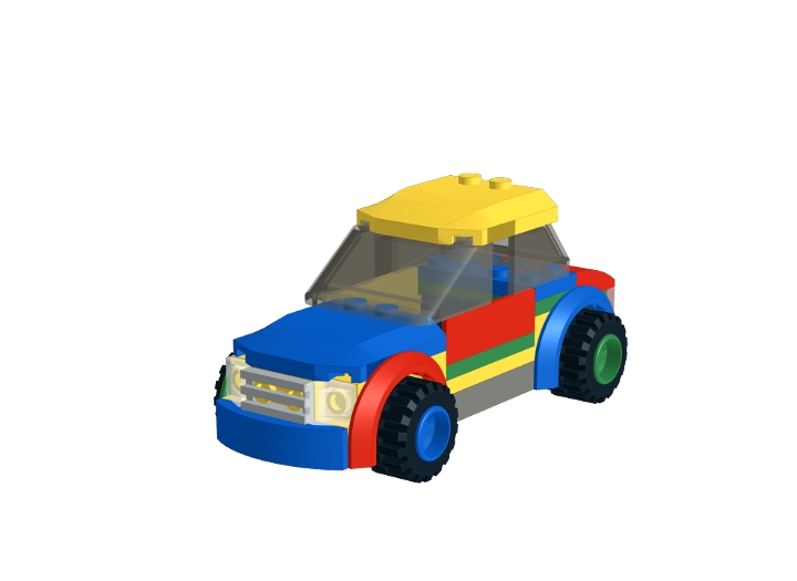 rainbow car 2 from BrickLink Studio [BrickLink]