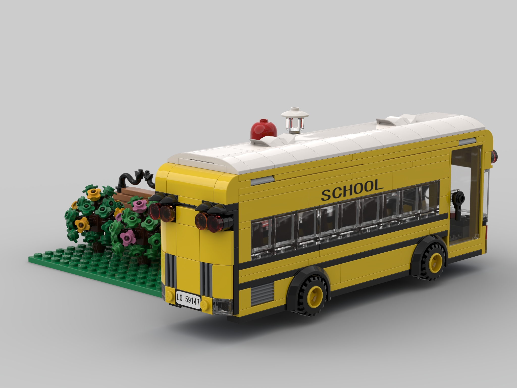 [School Bus and Small Stop] [BrickLink]