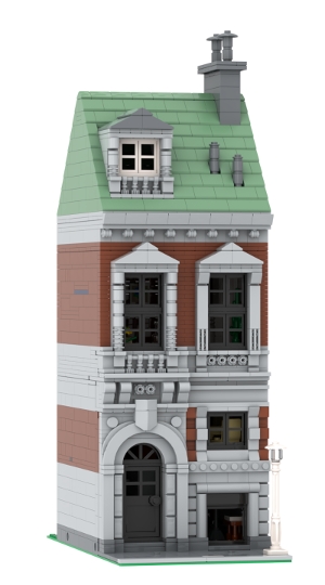 Modular Swedish Apartment Building from BrickLink Studio [BrickLink]