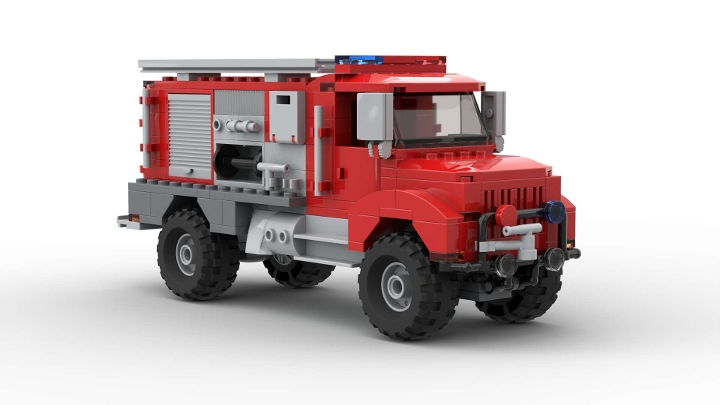Offroad Fire Truck from BrickLink Studio [BrickLink]