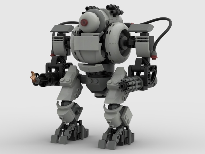 Retrofuturistic Military Robot from BrickLink Studio [BrickLink]