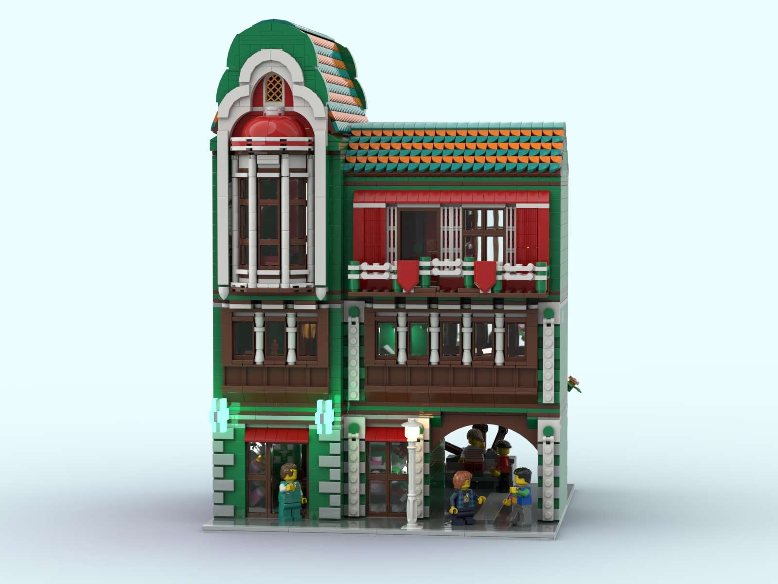 Lego inverted corner online modular