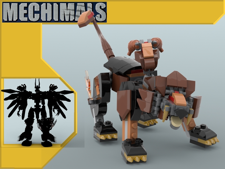 Unused Mythical Mechimals Chimera and Hell Hound from BrickLink Studio ...