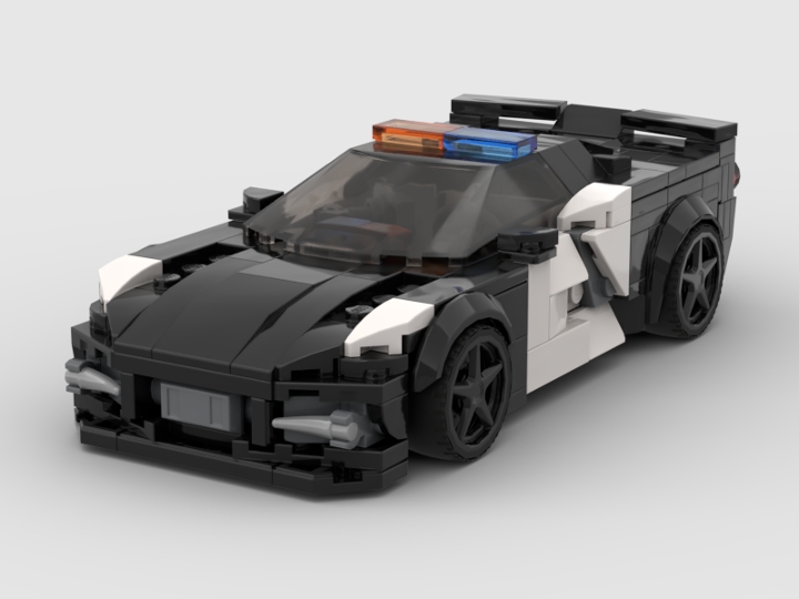 LAPD_Corvette_C8_Stingray from BrickLink Studio [BrickLink]