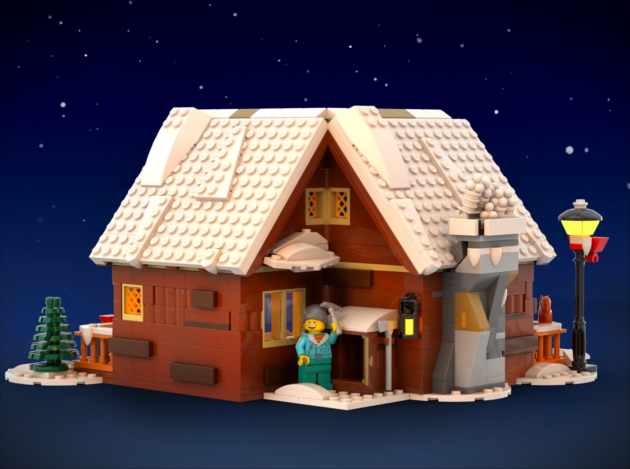 The Little Winter Cottage] [BrickLink]