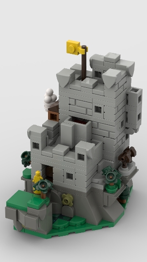 Medieval castle from BrickLink Studio [BrickLink]