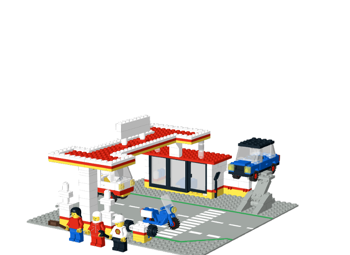 6371 Shell Service Station from BrickLink Studio [BrickLink]