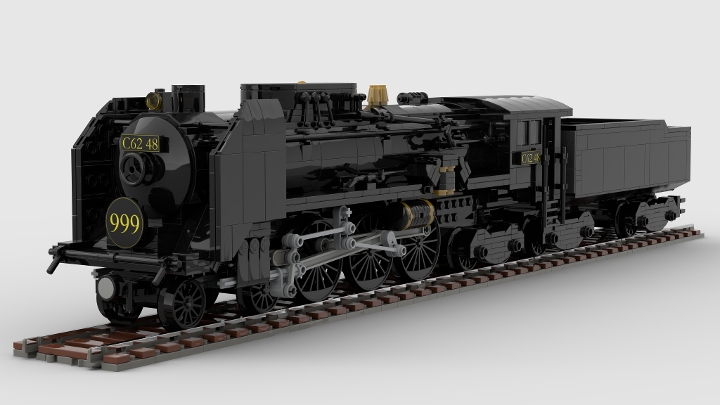 JNR C-62 / Galaxy Express 999 from BrickLink Studio [BrickLink]