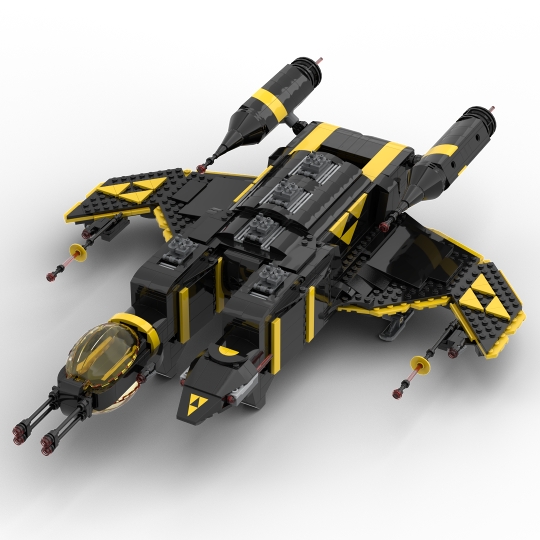 Blacktron R-303 Revenant Gunship (Renegade Remake) from BrickLink ...