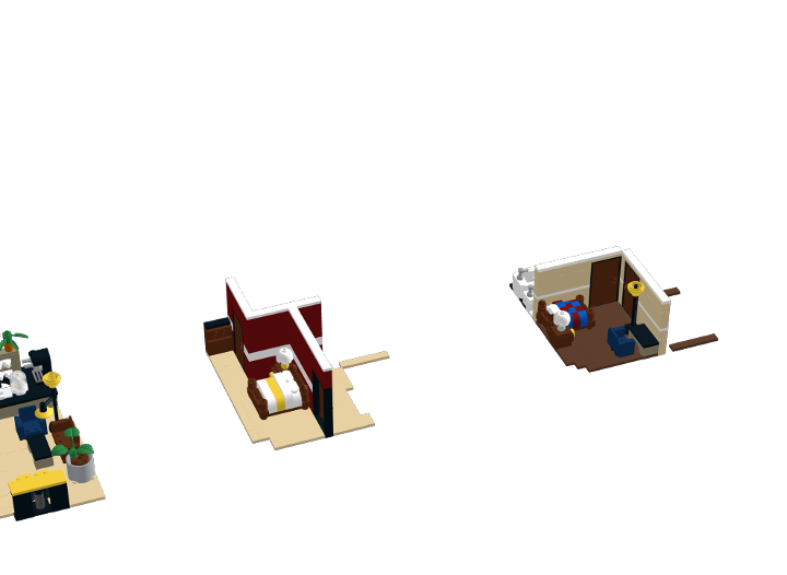 Cafe Corner Interior from BrickLink Studio [BrickLink]