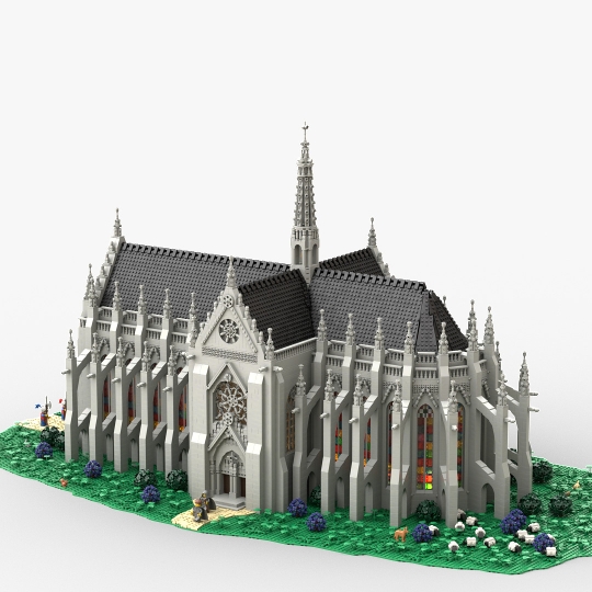 Cathedral of Saint Remigius from BrickLink Studio [BrickLink]