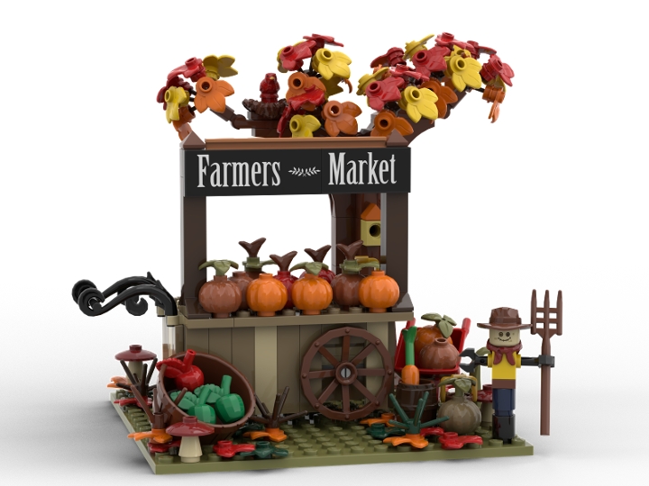 Fall Farmers Market from BrickLink Studio [BrickLink]