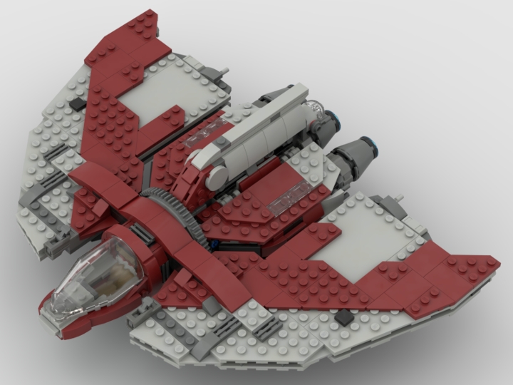Ahsoka Tano's T6 Jedi Starfighter from BrickLink Studio [BrickLink]