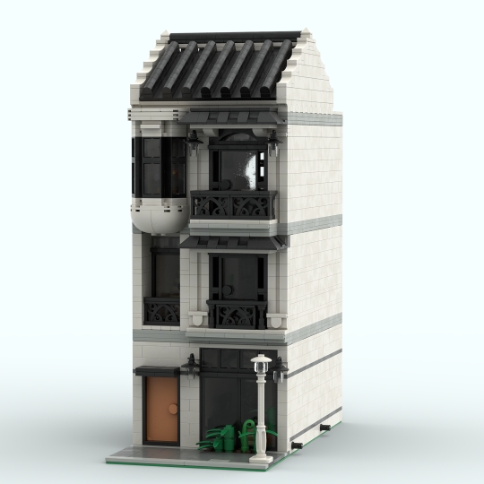 Indochine Townhouse From Bricklink Studio [bricklink]