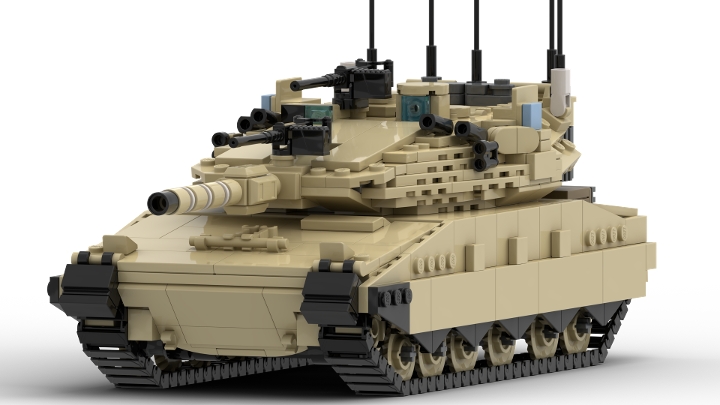 Merkava mk4 v2 from BrickLink Studio [BrickLink]