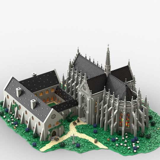 Abbey of Saint Remigius from BrickLink Studio [BrickLink]